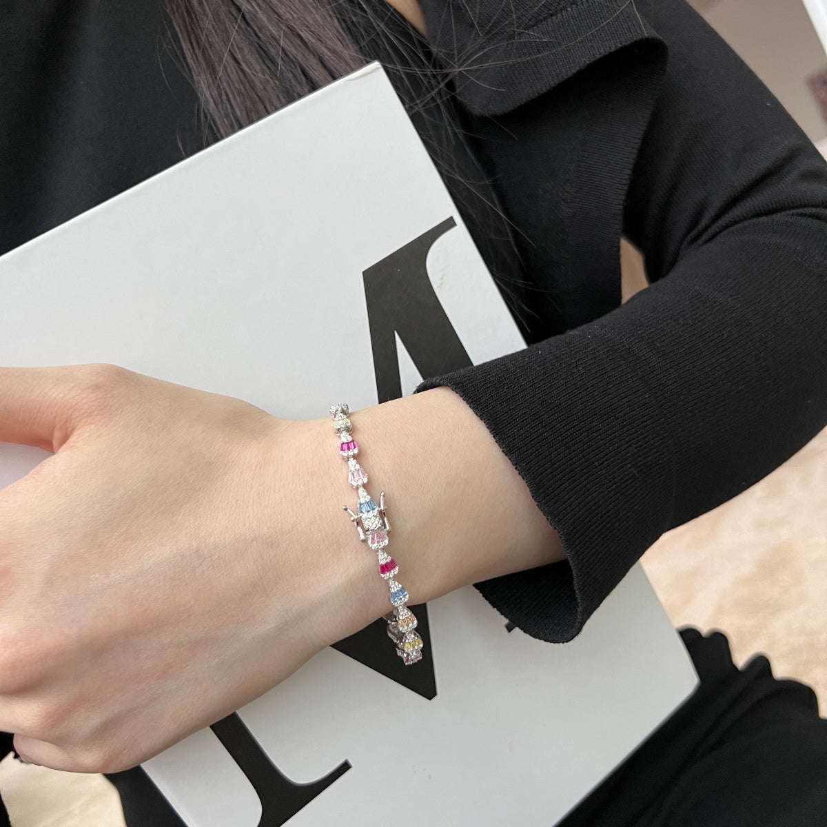 [Limara]Radiant Water Drop Shape Daily Bracelet