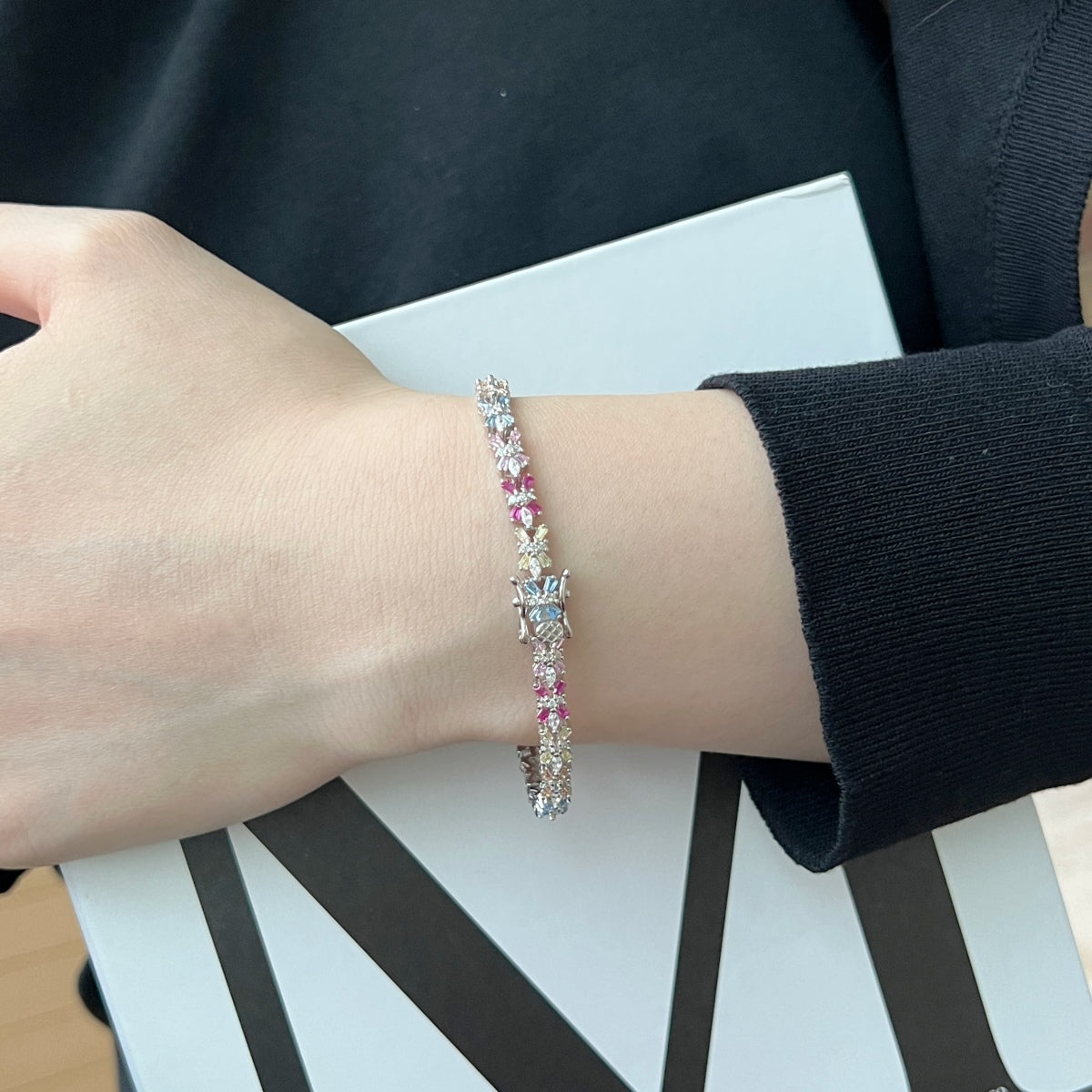 [Limara]Radiant Colorful Emerald Cut Party Bracelet