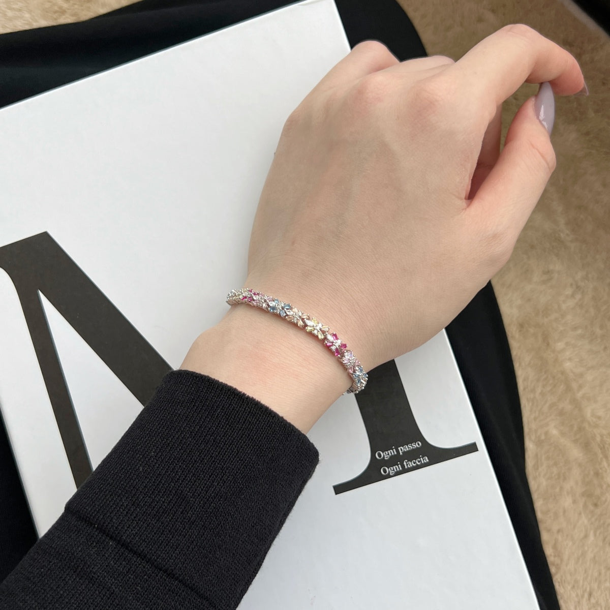 [Limara]Radiant Colorful Emerald Cut Party Bracelet