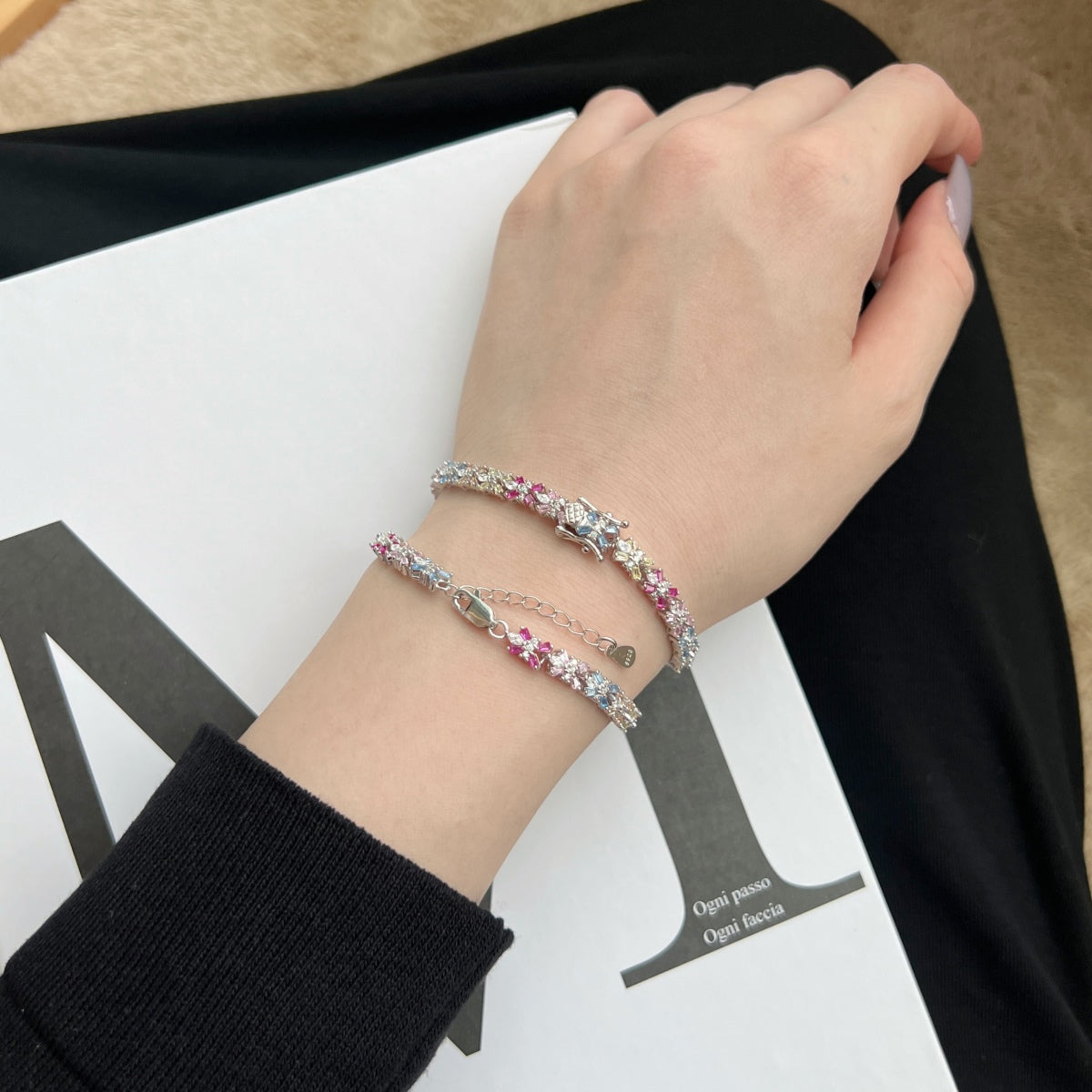 [Limara]Radiant Colorful Emerald Cut Party Bracelet