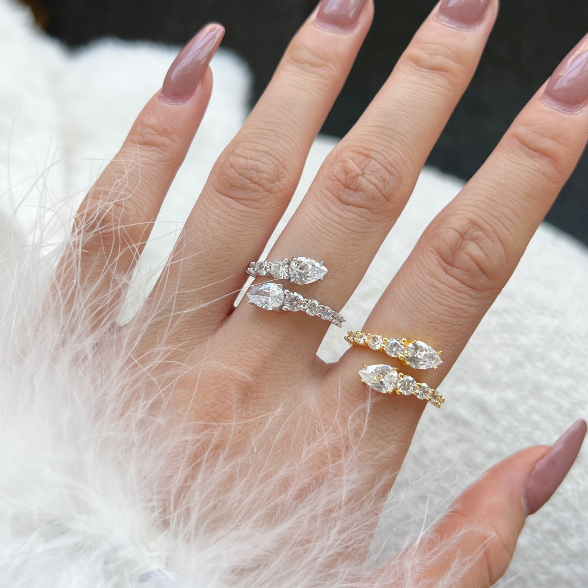 [Limara]Delicate Lively Snake Shape Daily Ring