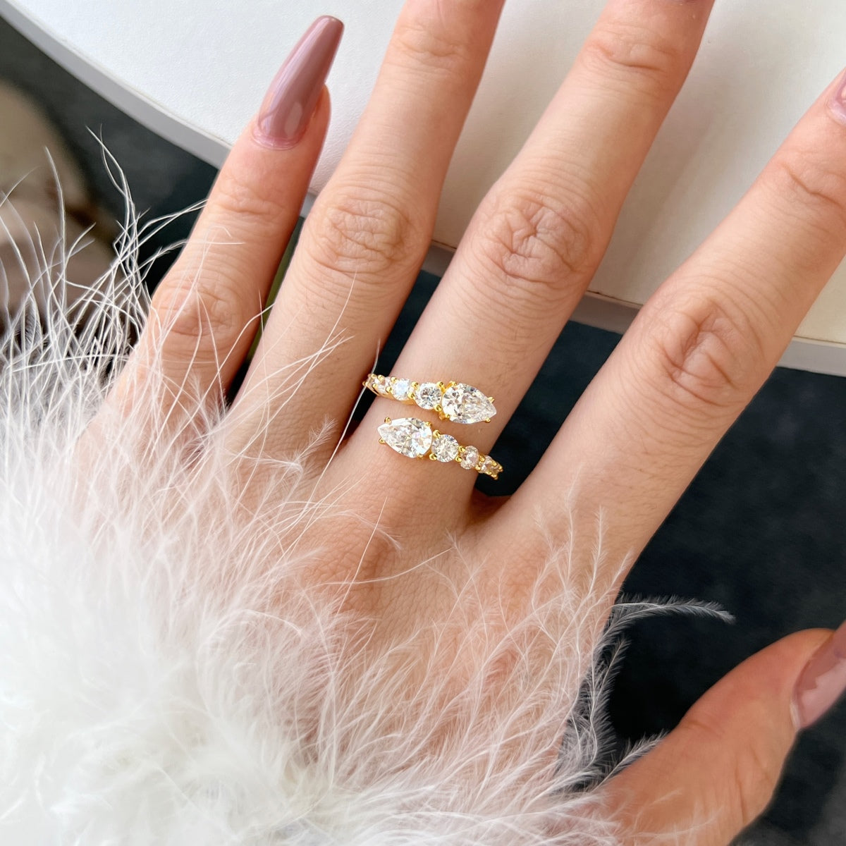 [Limara]Delicate Lively Snake Shape Daily Ring