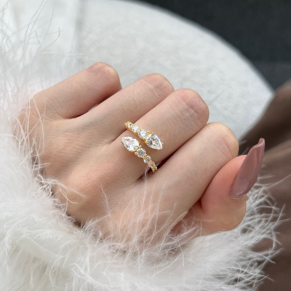 [Limara]Delicate Lively Snake Shape Daily Ring