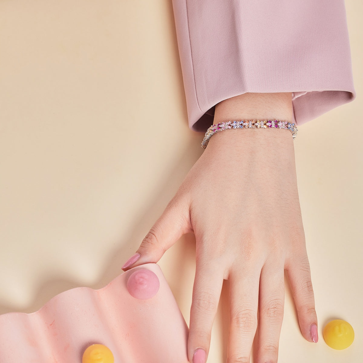[Limara]Radiant Colorful Emerald Cut Party Bracelet