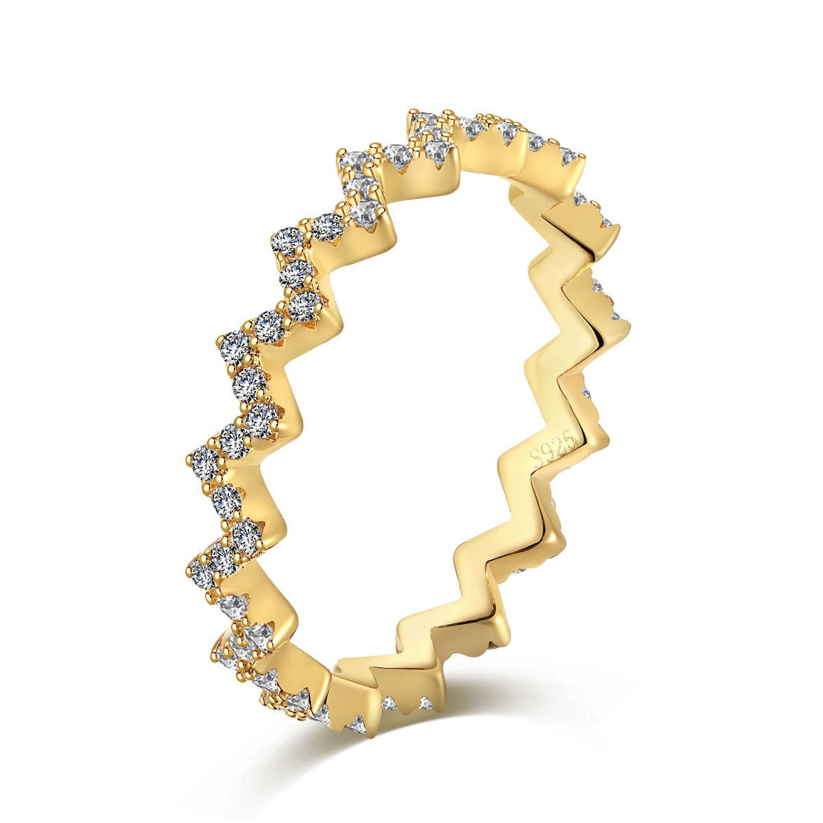 [Limara]Delicate Enchanting Wave Shape Daily Ring