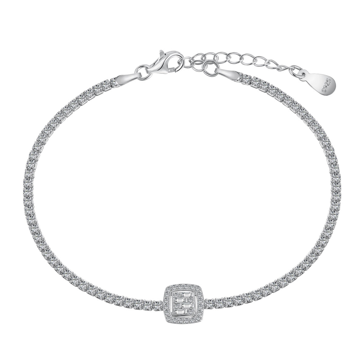 [Limara]Luxurious Dazzling Square Shape Banquet Bracelet