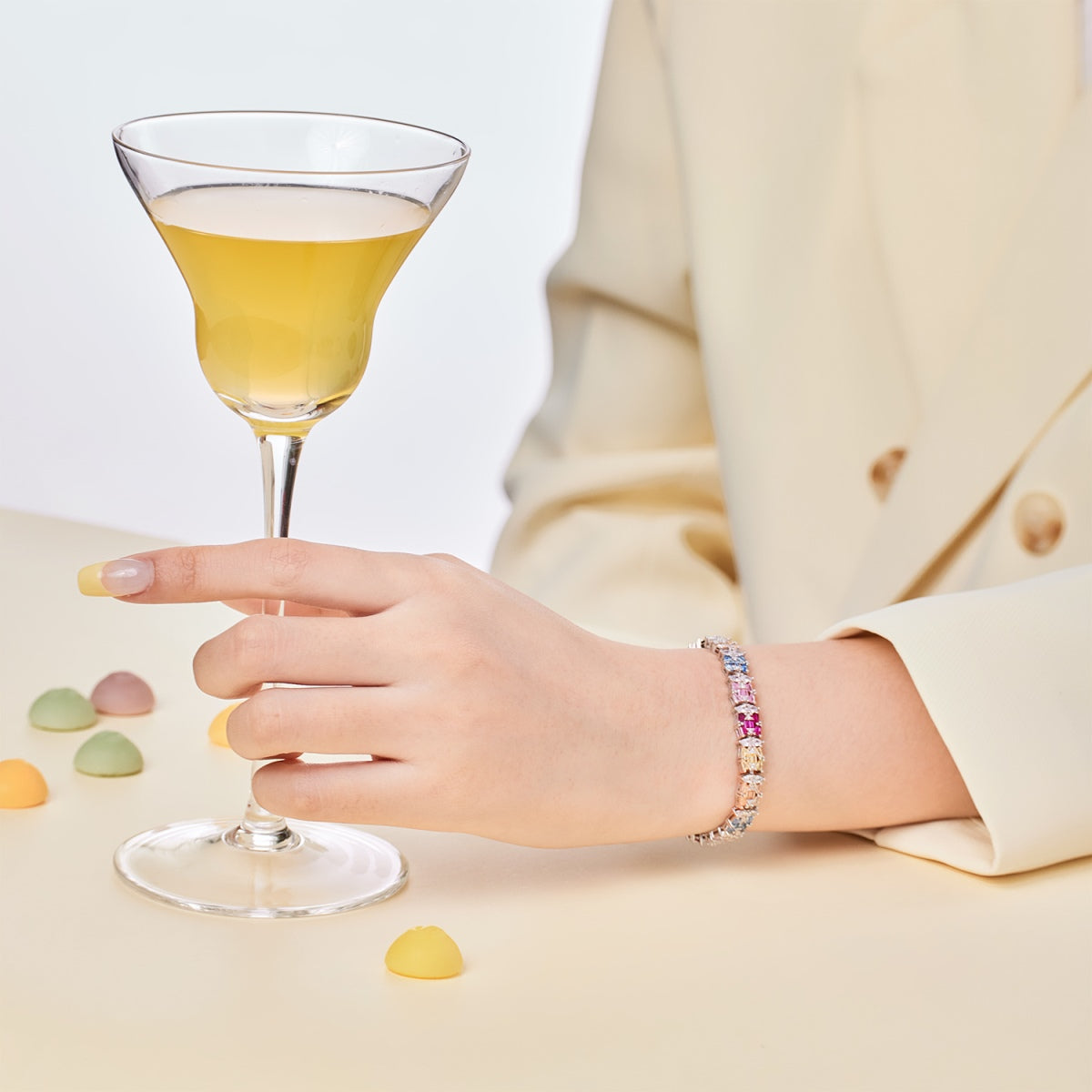 [Limara]Delicate Colorful Multi Cut Party Bracelet