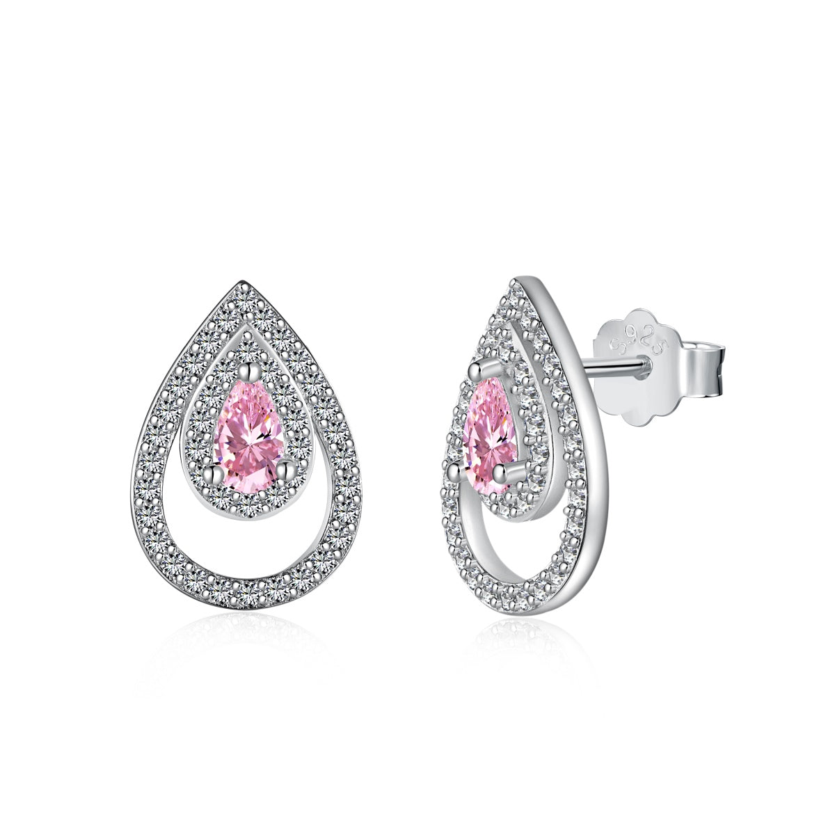 [Limara]Sparkling Delicate Water Drop Shape Daily Earrings