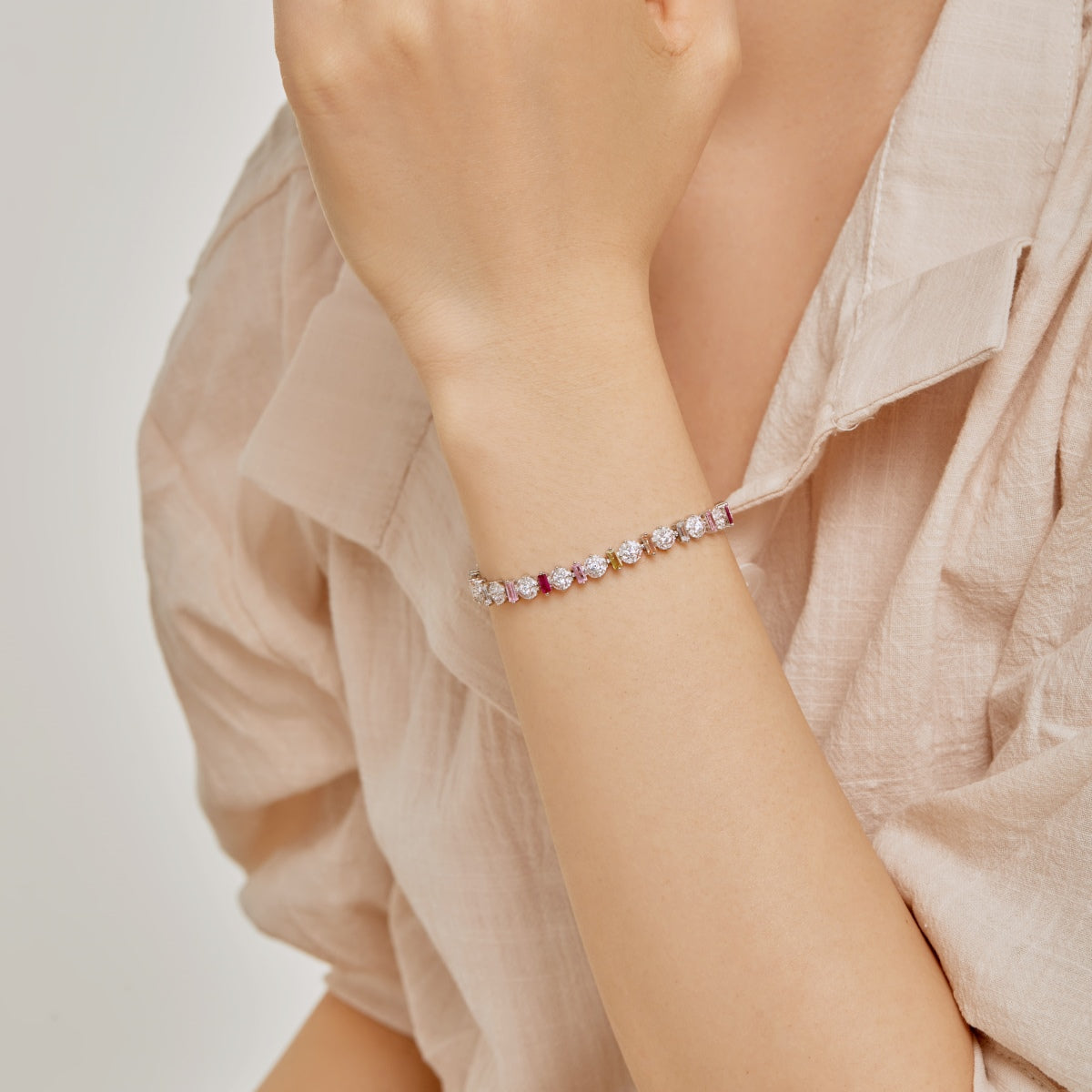 [Limara]Radiant Colorful Round Shape Daily Bracelet
