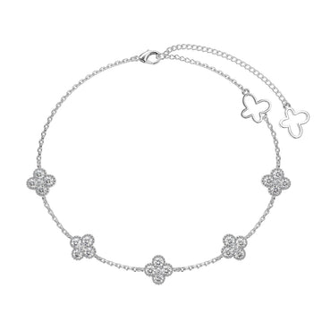 [Limara]Four-Leaf Clover Hollow Butterfly Bracelet