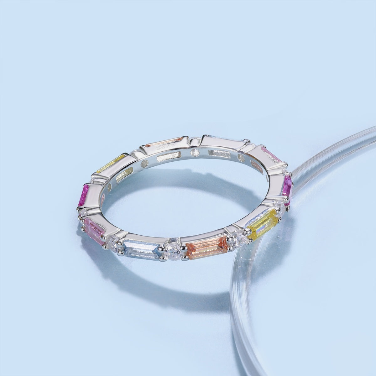 [Limara]Lively In Shades Elegant Radiant Cut Daily Ring