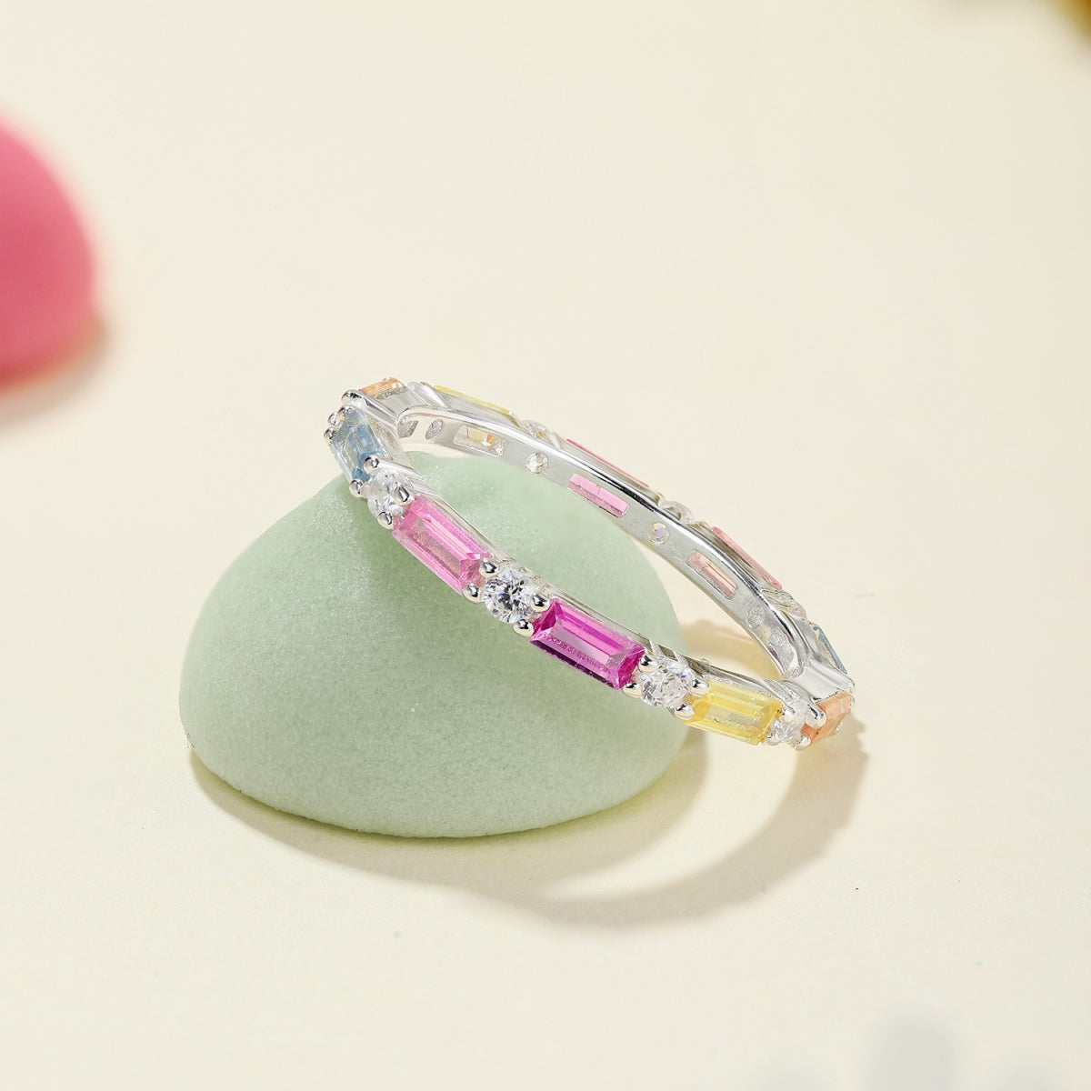 [Limara]Lively In Shades Elegant Radiant Cut Daily Ring