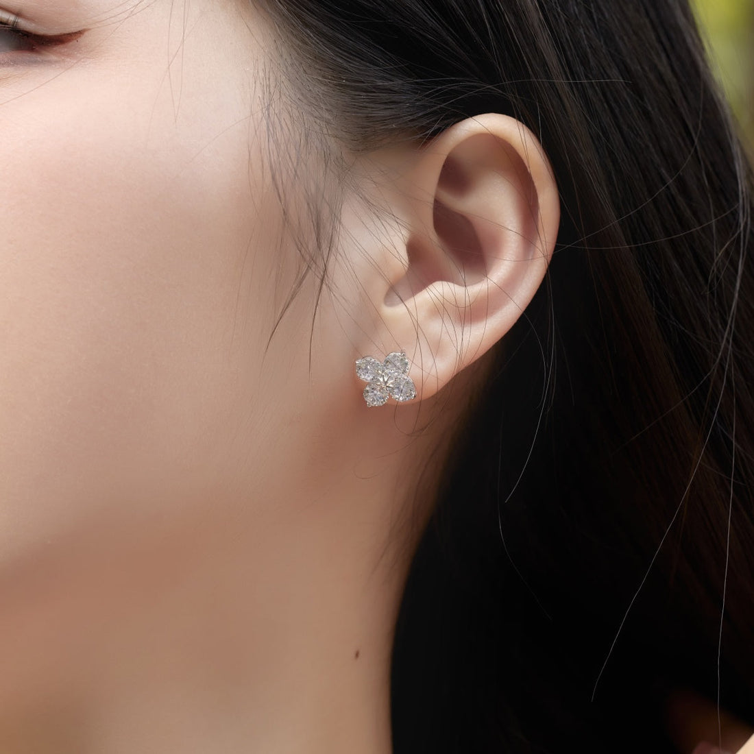 [Limara]Four-Leaf Clover Eight-Pointed Star Earrings