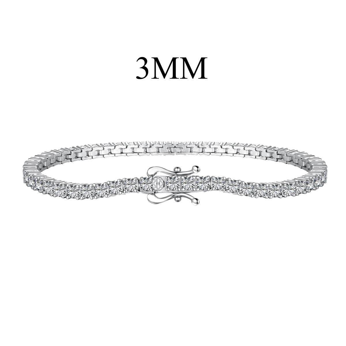 [Limara]Dainty Charming Round Cut Tennis Bracelet