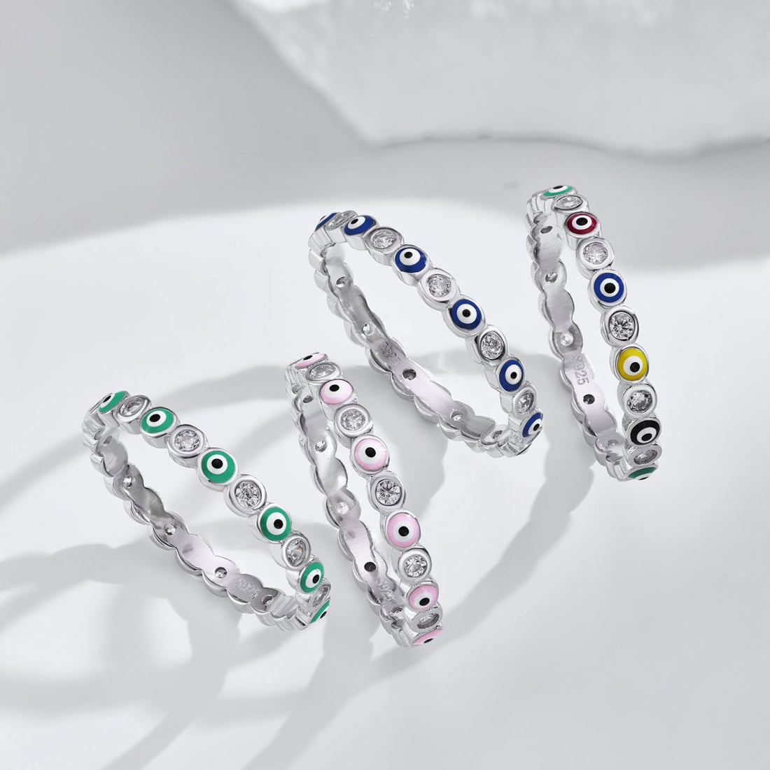 [Limara]Sparkling Vibrant Round Shape Daily Ring