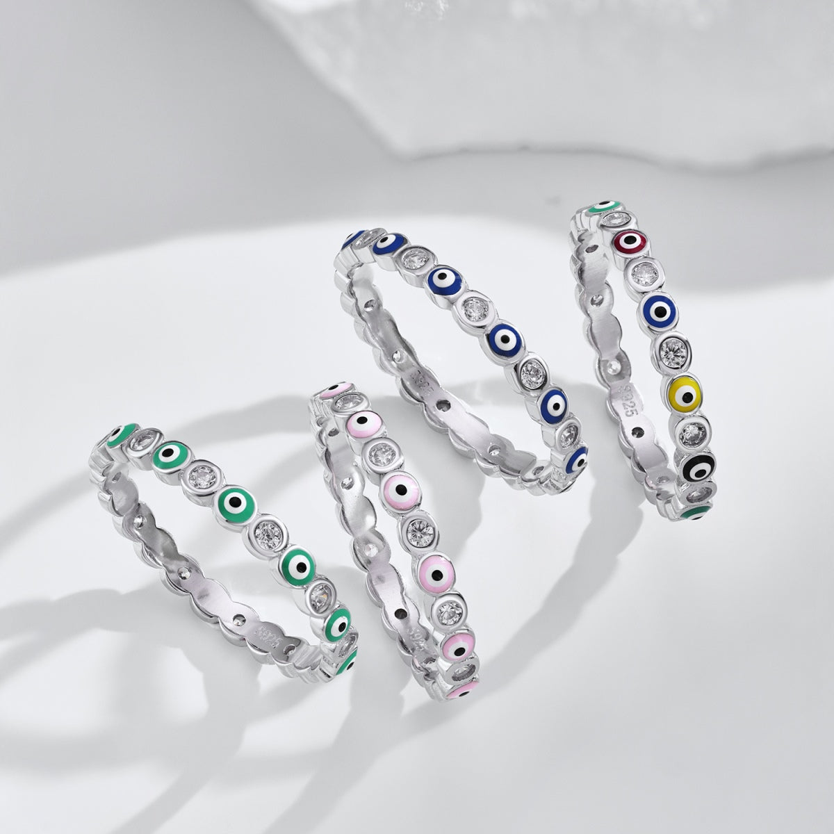 [Limara]Sparkling Vibrant Round Shape Daily Ring
