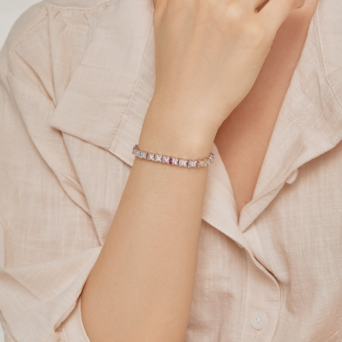 [Limara]Unique Colorful Flower Shape Daily Bracelet