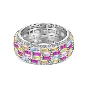 [Limara]Radiant Colorful Radiant Cut Daily Ring