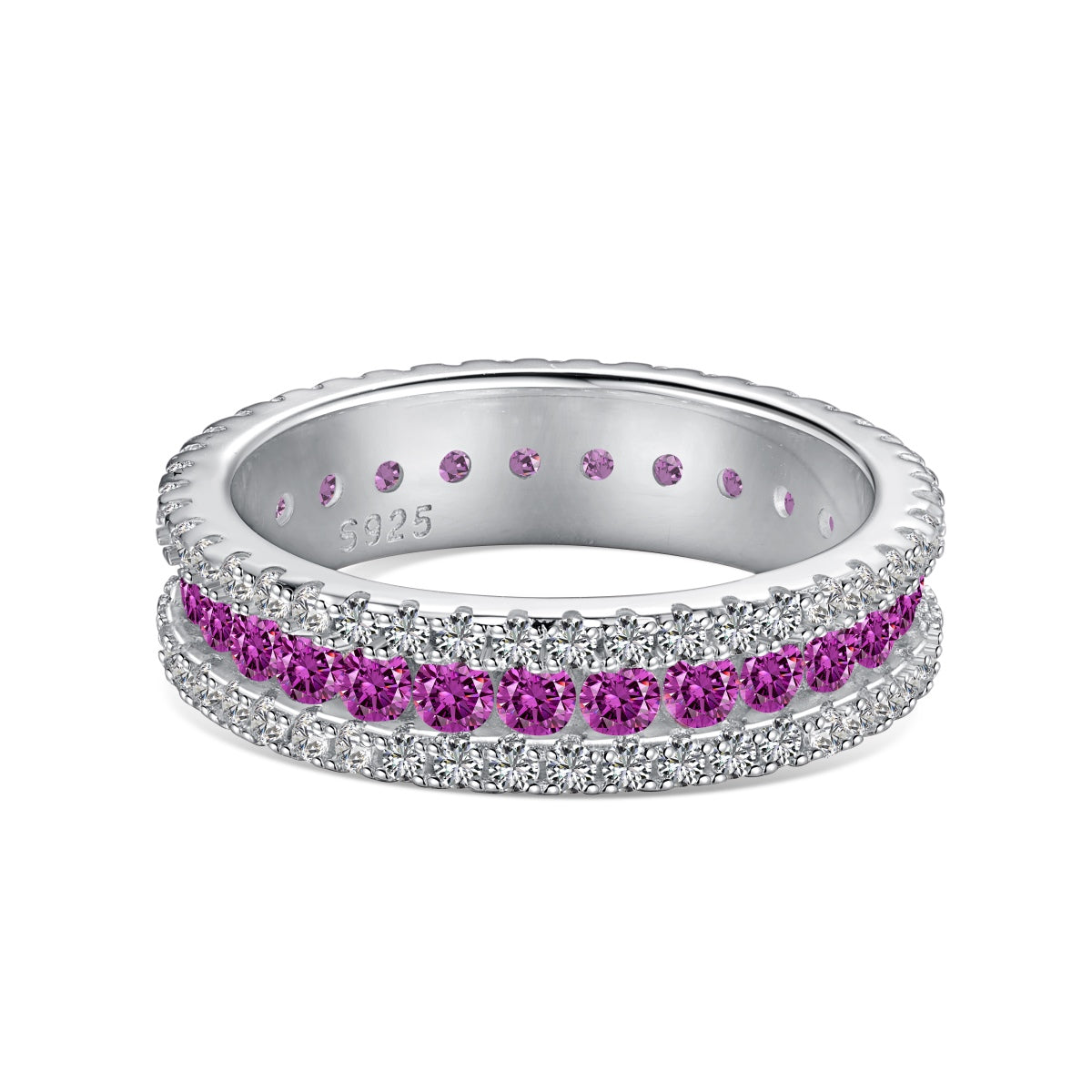 [Limara]Delicate Colorful Round Cut Daily Ring