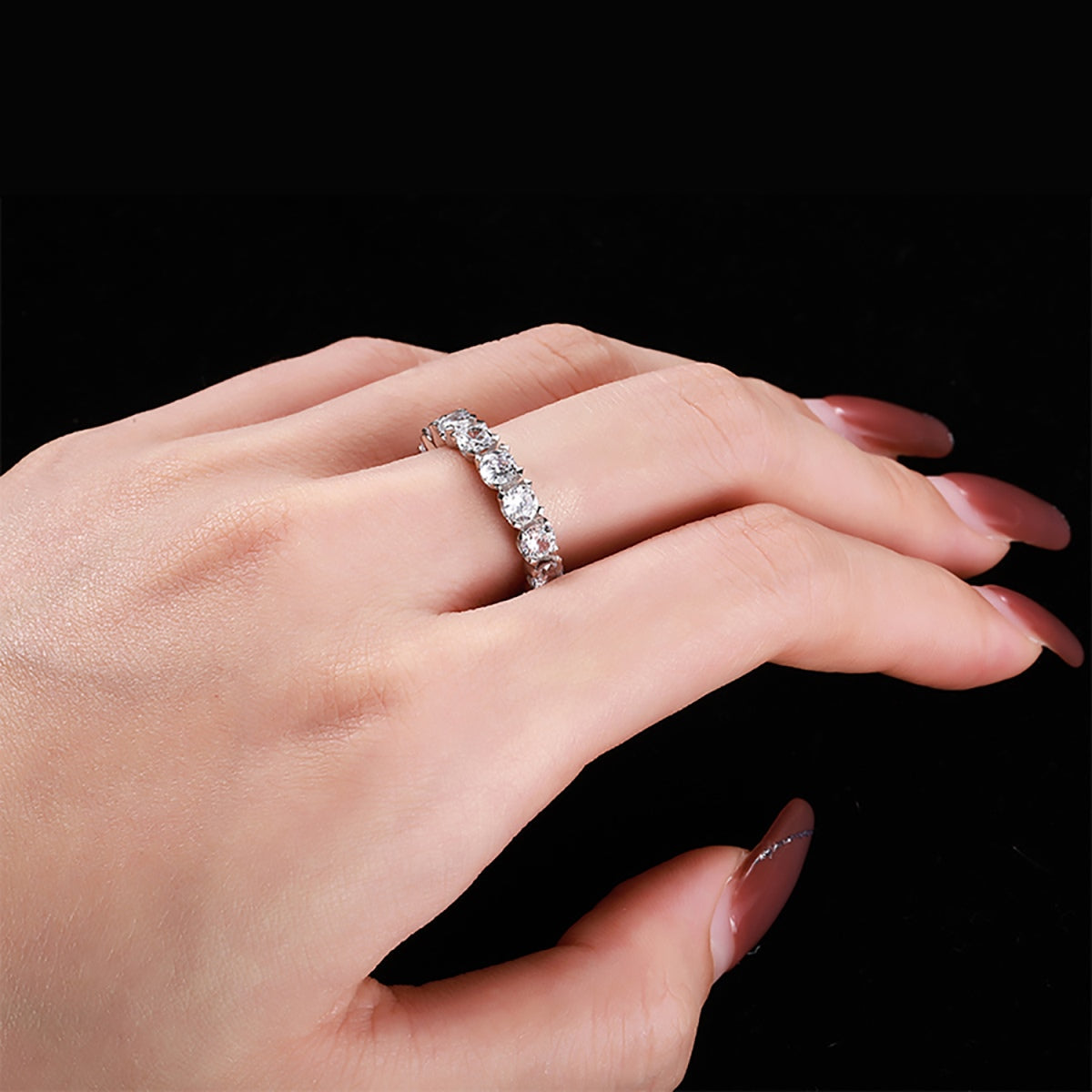 [Limara]Eternity Round Cut Tennis Ring