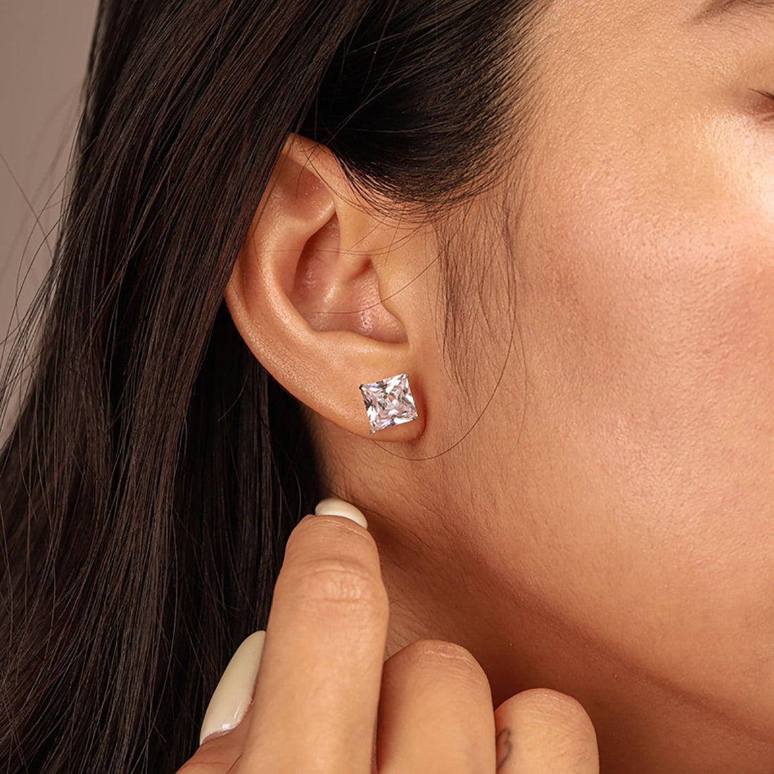 [Limara]Ornate Square Shape Earrings