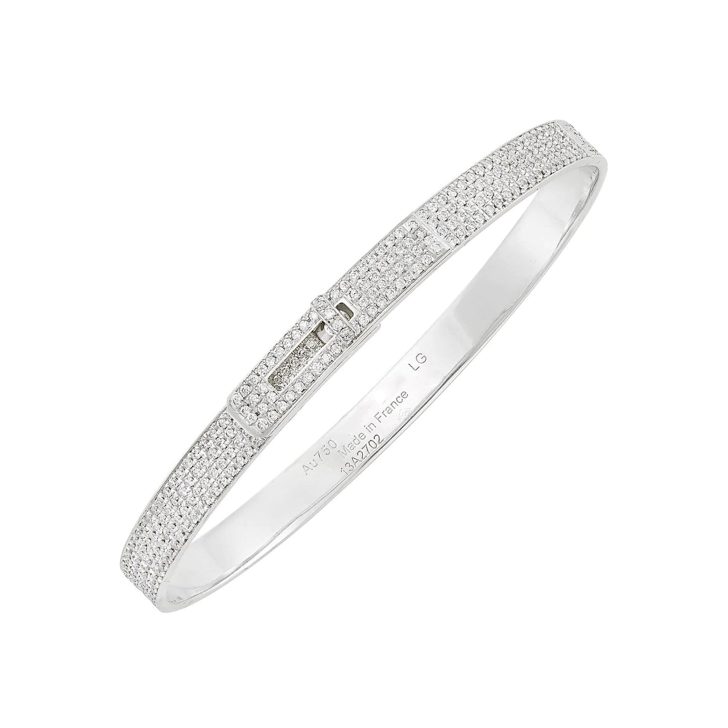 [Limara]HM KELLY BRACELET IN SILVER AND FULL PAVE DIAMOND