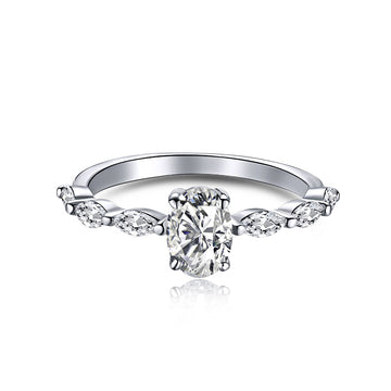 [Limara]0.75 Carat Luxurious Vibrant Elongated Cushion Cut Daily Ring