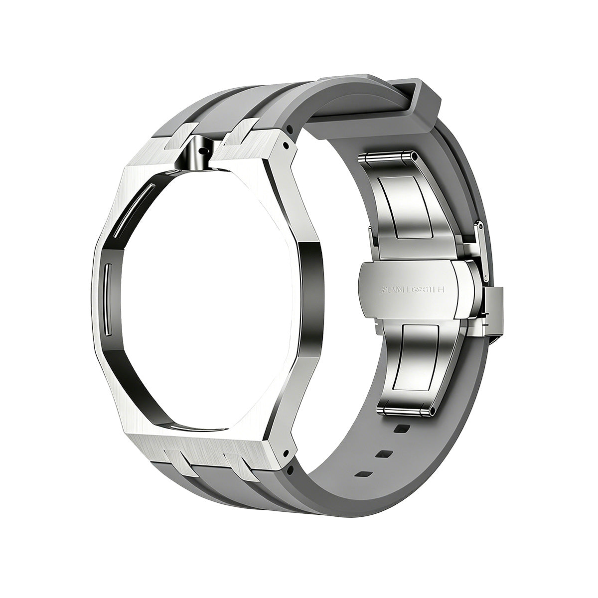 [Limara]OAK POP GRAY STEEL SILICONE STRAP