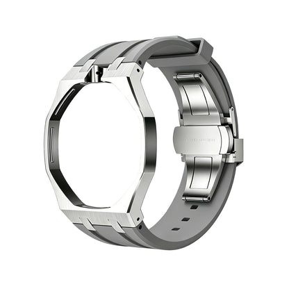 [Limara]OAK POP GRAY STEEL SILICONE STRAP