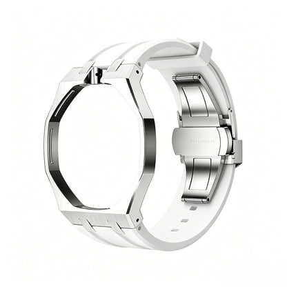 [Limara]OAK POP WHITE STEEL SILICONE STRAP