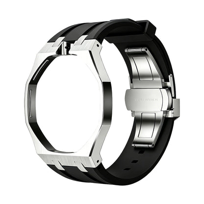 [Limara]OAK POP BLACK STEEL SILICONE STRAP