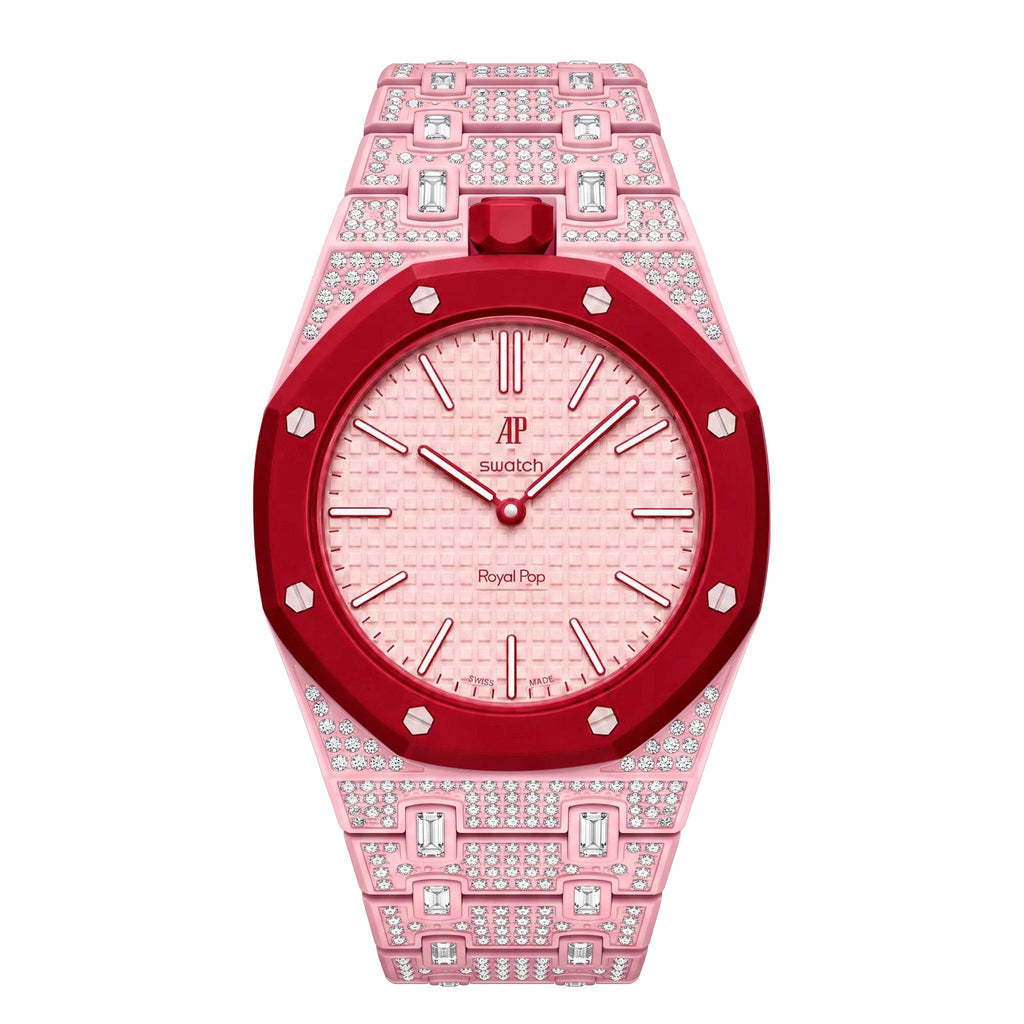 Royal Oak Pop Exclusive Bioceramic Case & Bioceramic Strap Full Diamond