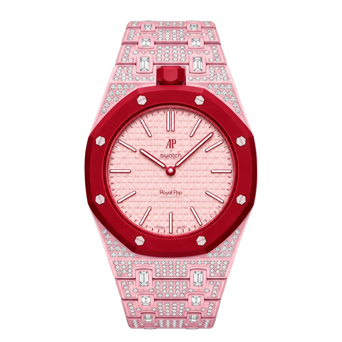 [Limara]Royal Oak Pop Exclusive Bioceramic Case & Bioceramic Strap Full Diamond