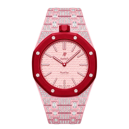 [Limara]Royal Oak Pop Exclusive Bioceramic Case & Bioceramic Strap Full Diamond