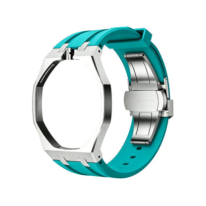 [Limara]OAK POP SKY BLUE STEEL SILICONE STRAP
