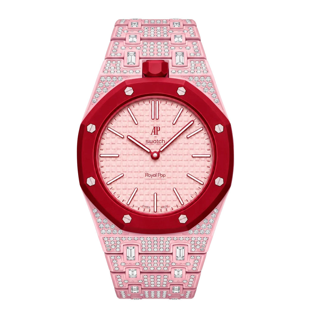 Royal Oak Pop Exclusive Bioceramic Case & Bioceramic Strap Full Diamond
