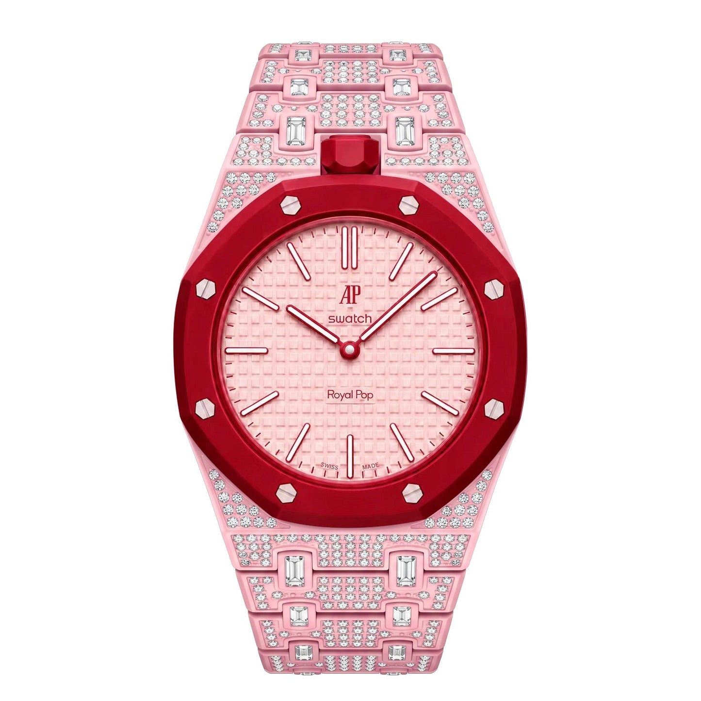 [Limara]Royal Oak Pop Exclusive Bioceramic Case & Bioceramic Strap Full Diamond