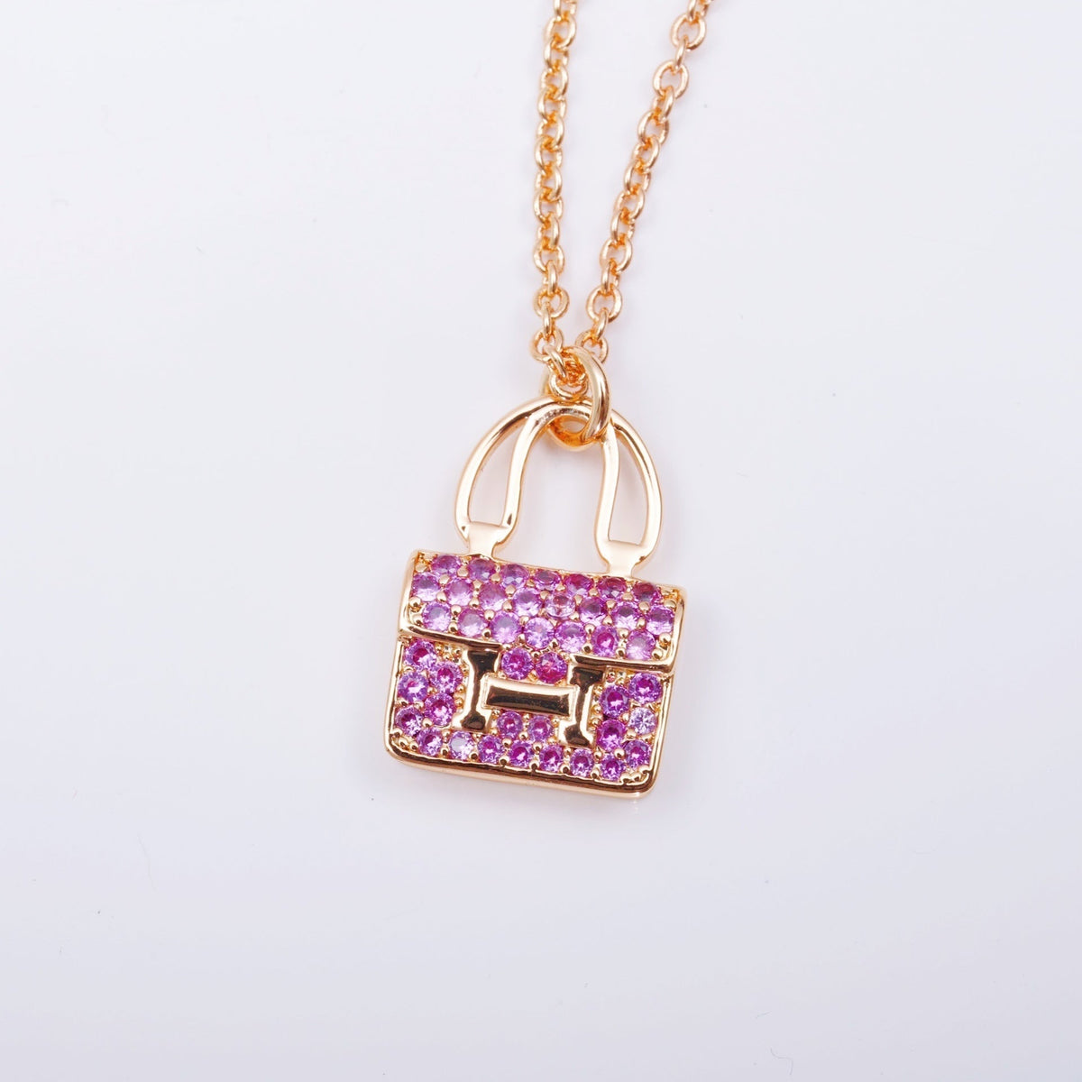 [Limara]CONSTANCE PEDANT PURPLE DIAMOND NECKLACE