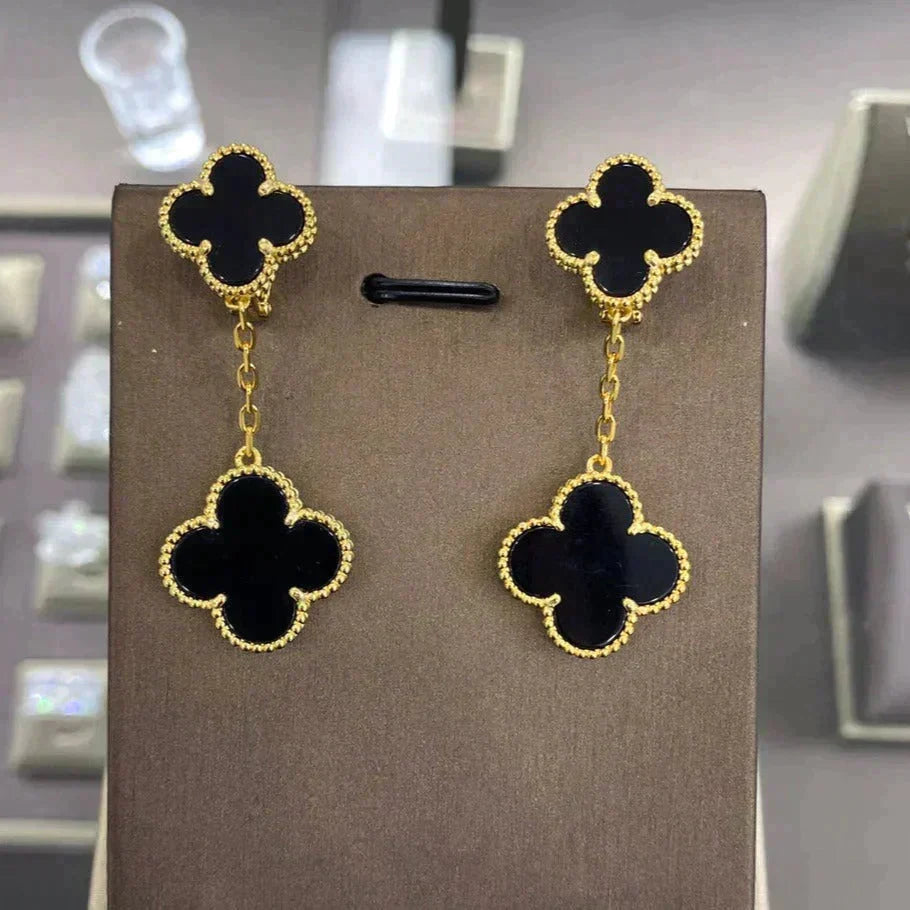 [Limara]CLOVER 2 MOTIFS  EARRINGS (MULTIPLE CHOICESC