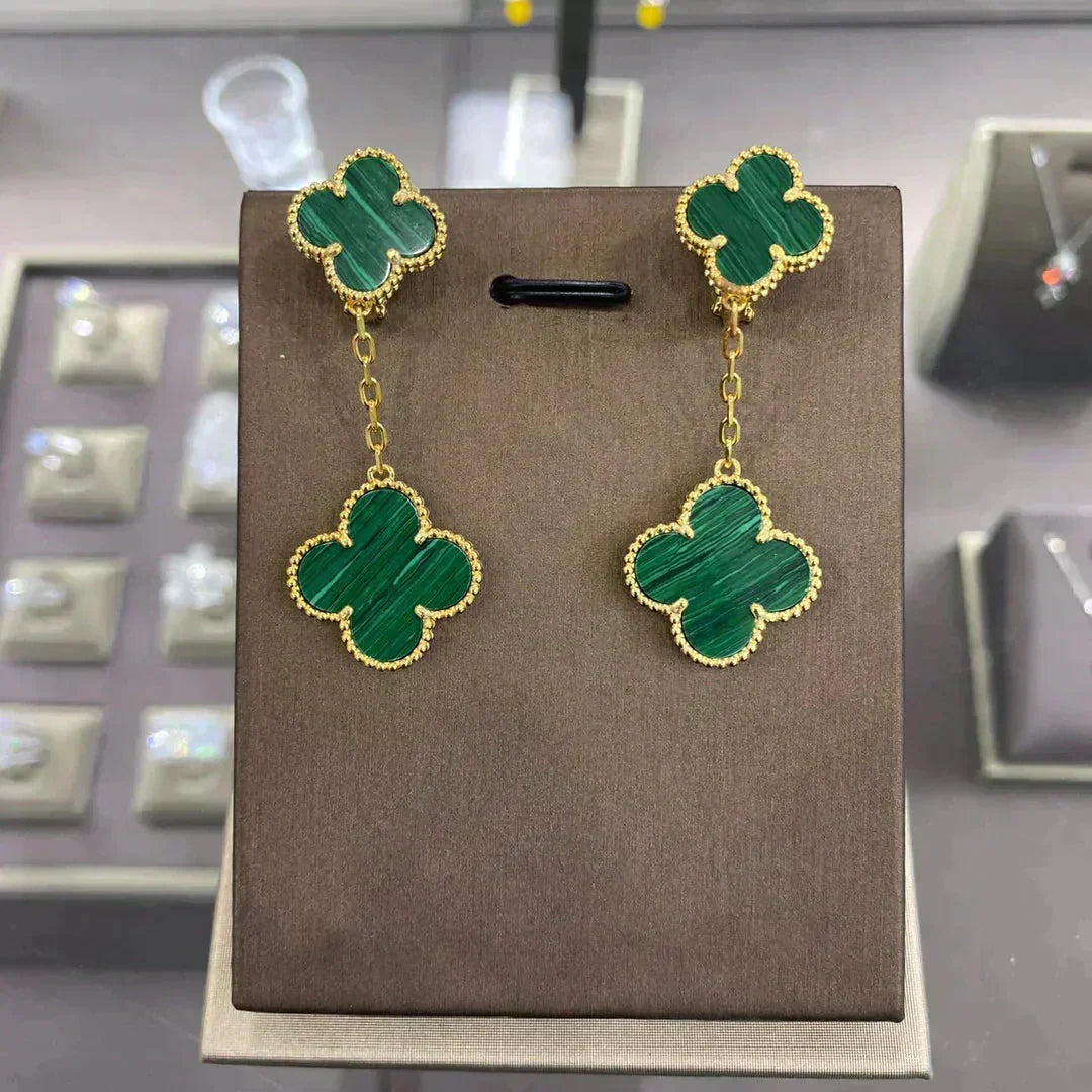 [Limara]CLOVER 2 MOTIFS  EARRINGS (MULTIPLE CHOICESC