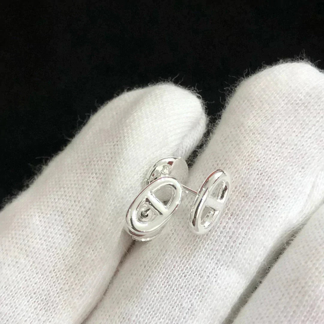[Limara]CHAINE SMALL EARRINGS GOLD AND SILVER