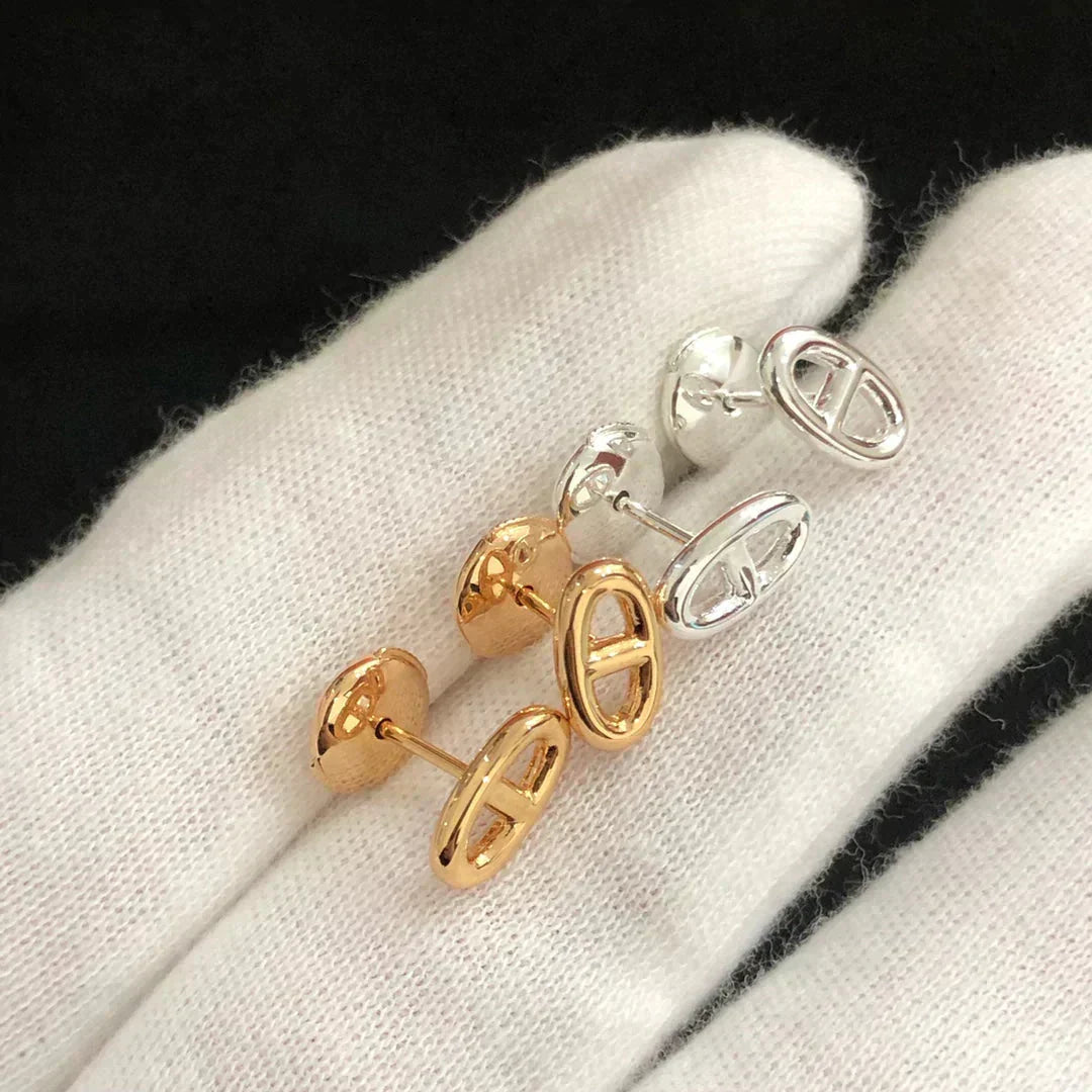 [Limara]CHAINE SMALL EARRINGS GOLD AND SILVER