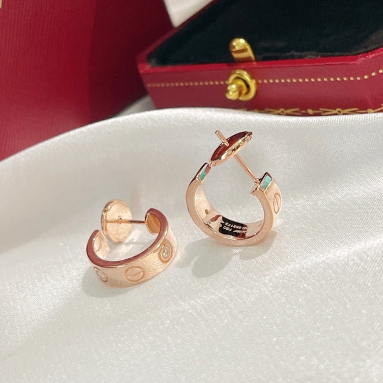 [Limara] LOVE EARRINGS 5.7MM 2 DIAMONDS