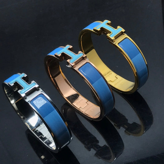 [Limara]H BRACELET BLUE RAINBOW CERAMIC
