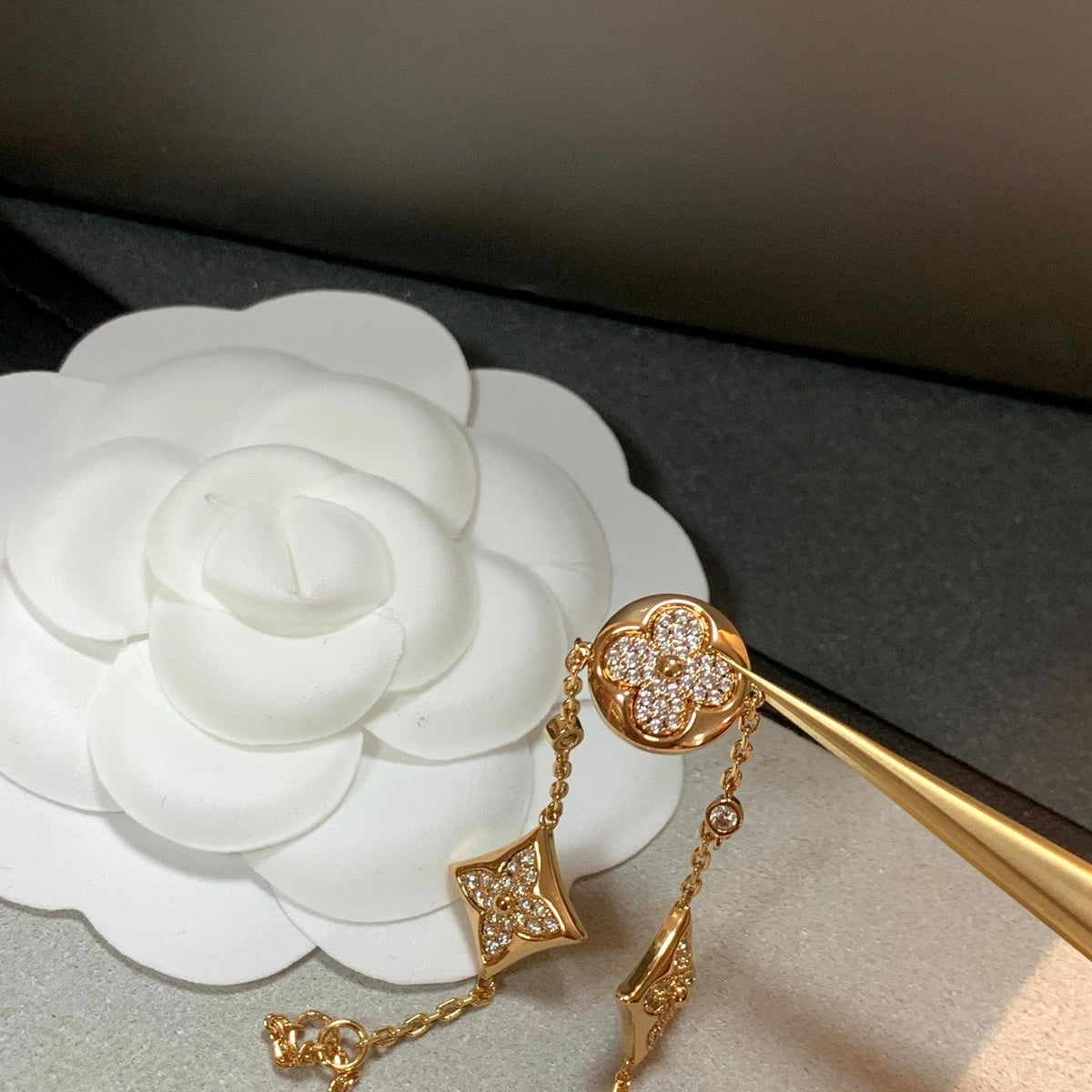 [Limara]STAR AND SUN 4 MOTIFS GOLD DIAMONDS BRACELET
