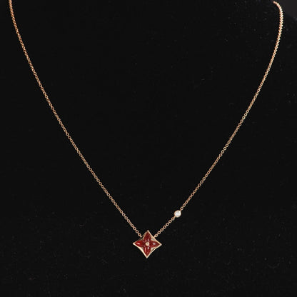 [Limara]STAR NECKLACE ROSE GOLD 1 DIAMOND