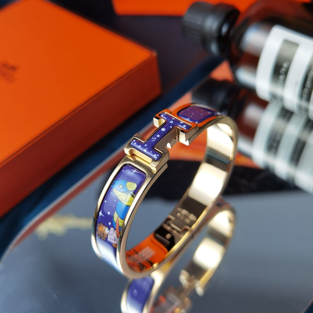 [Limara]H STAR AND MOON BRACELET 12MM
