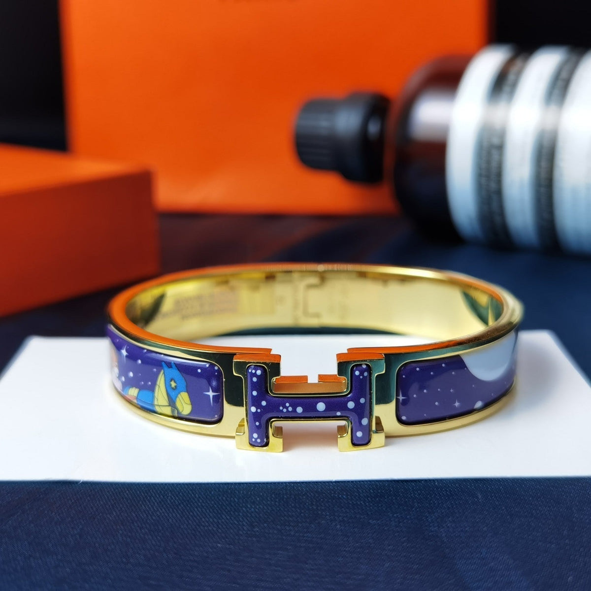 [Limara]H STAR AND MOON BRACELET 12MM