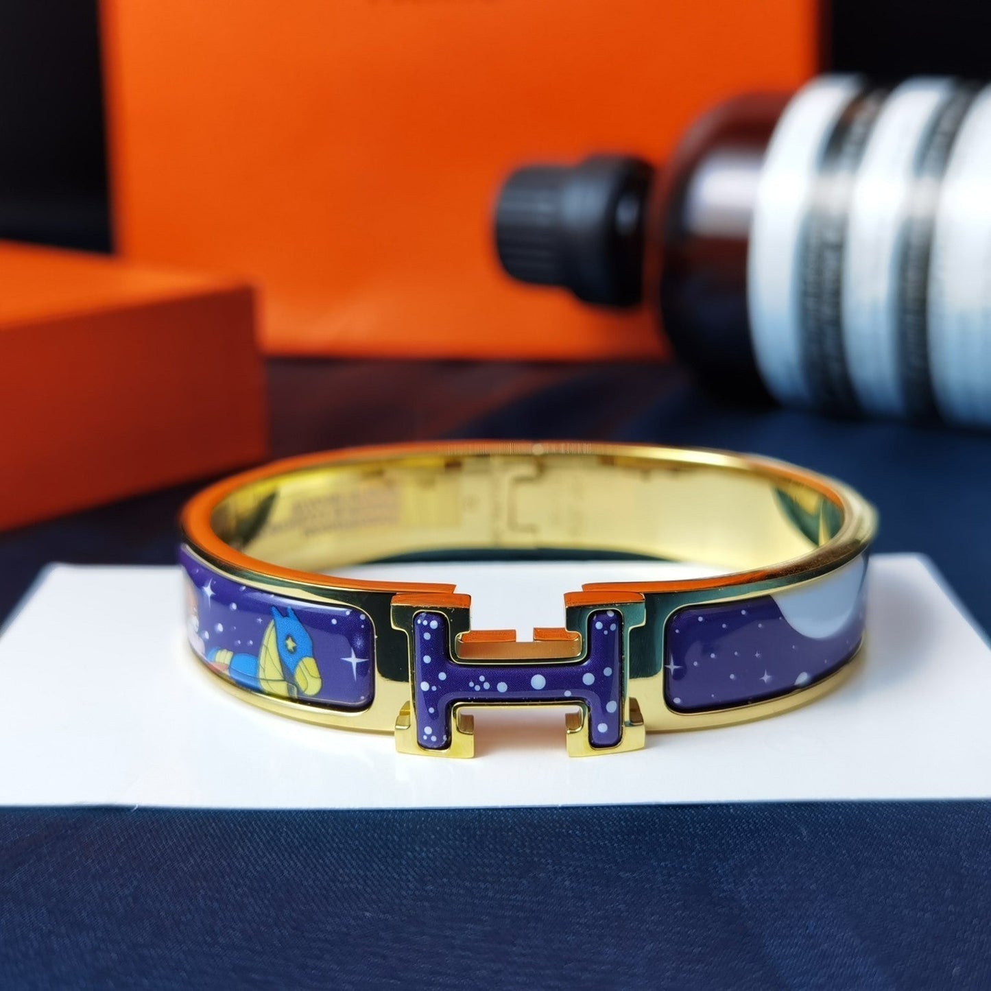 [Limara]H STAR AND MOON BRACELET 12MM