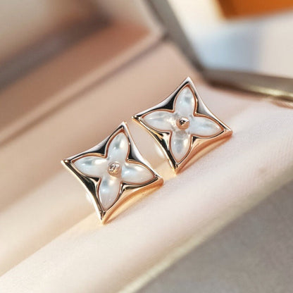 [Limara]STAR MOP ROSE GOLD EARRINGS
